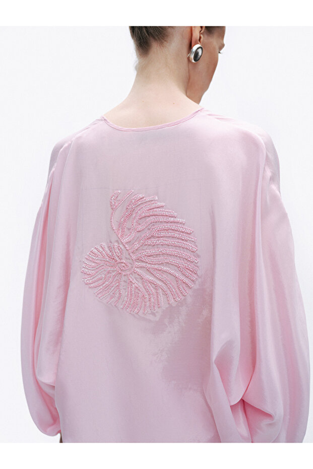 Boncuk İşlemeli Gömlek - 5