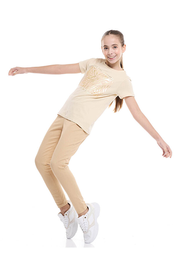 Solid Skinny Fit Pants with Elastic Waist