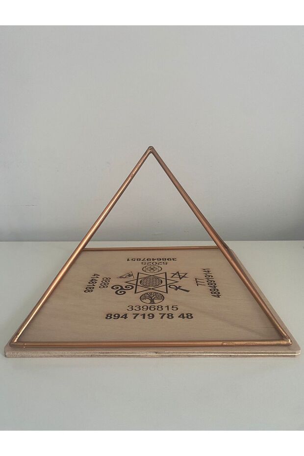 El Yapımı Bakır Enerji Piramidi (Bakır Piramit kare taban 30 cm) - 1