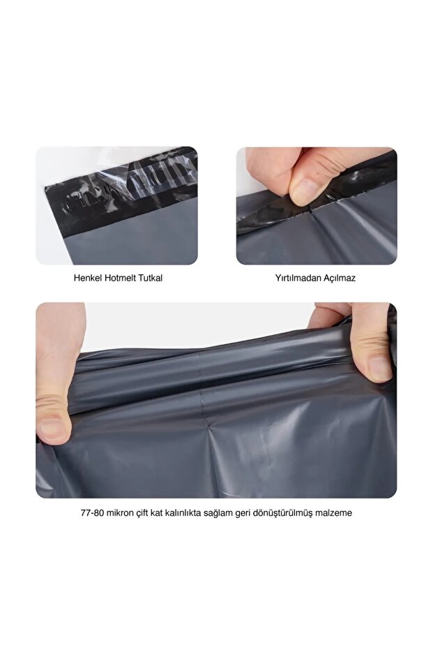 Cepsiz Kargo Poşeti 1000 Adet 45 x 55 + 5Cm - 3