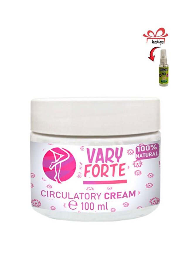 Vary Forte Varislerinize Karşı Rahatlatıcı Masaj Bakım Kremi 100 ml x 1 adet + Çörek Otu Yağıyla - 1