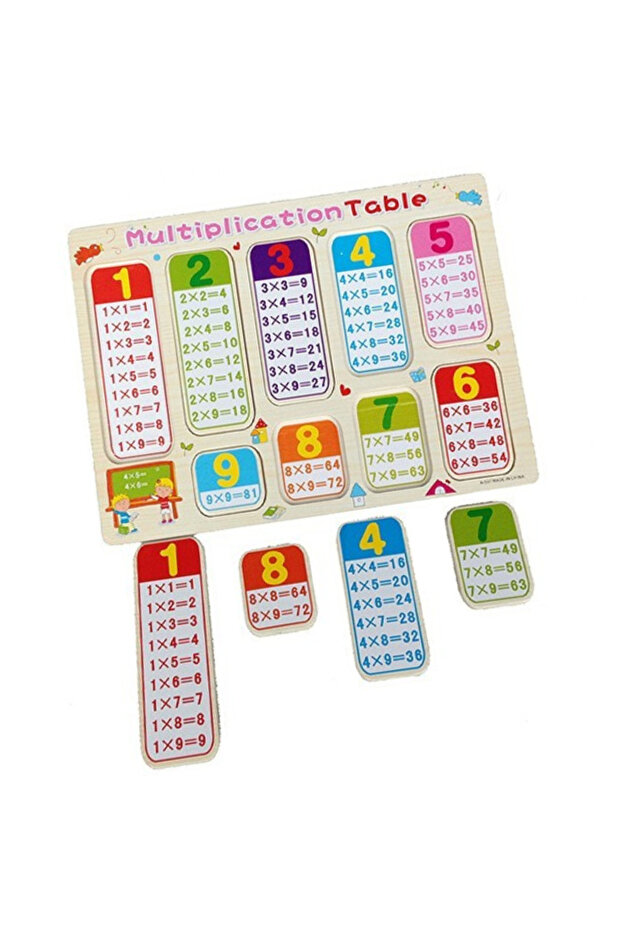 Wooden Multiplication Table Puzzle - 3
