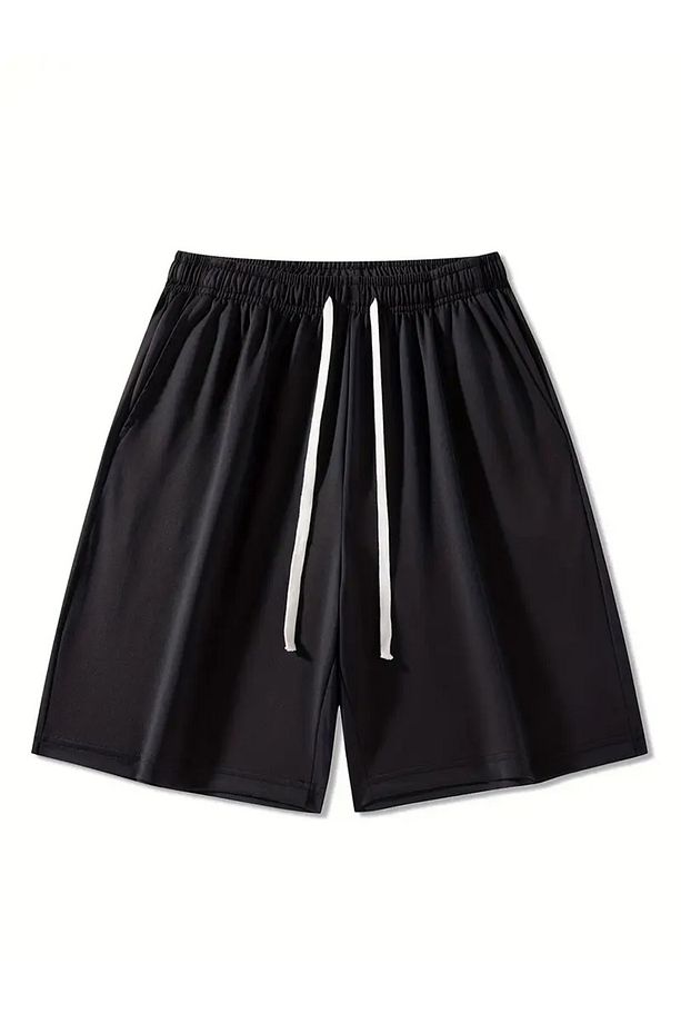 SİYAH ŞORT RAHAT KALIP UNISEX - 1