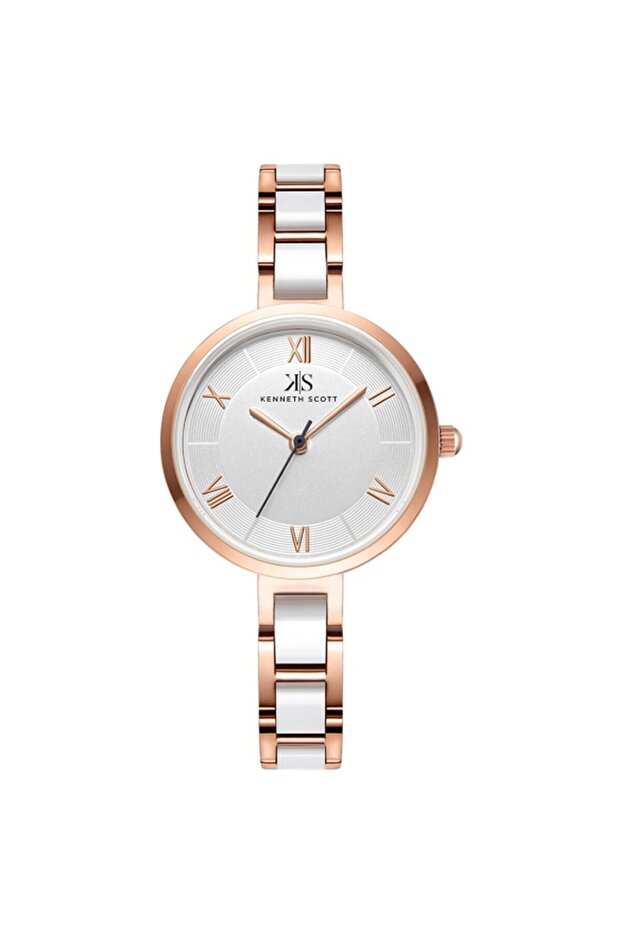 Women's Analog White Dial Watch - K22521-kcww