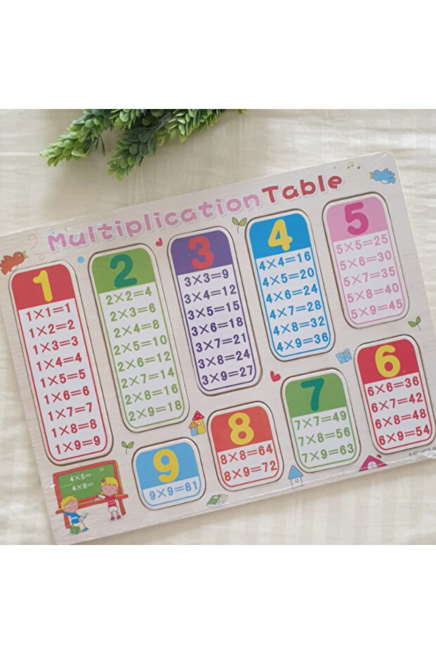 Wooden Multiplication Table Puzzle - 2