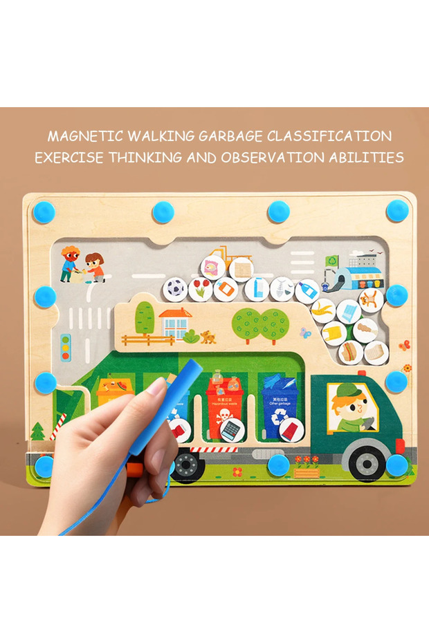 Magnetic educational waste sorting game - 4
