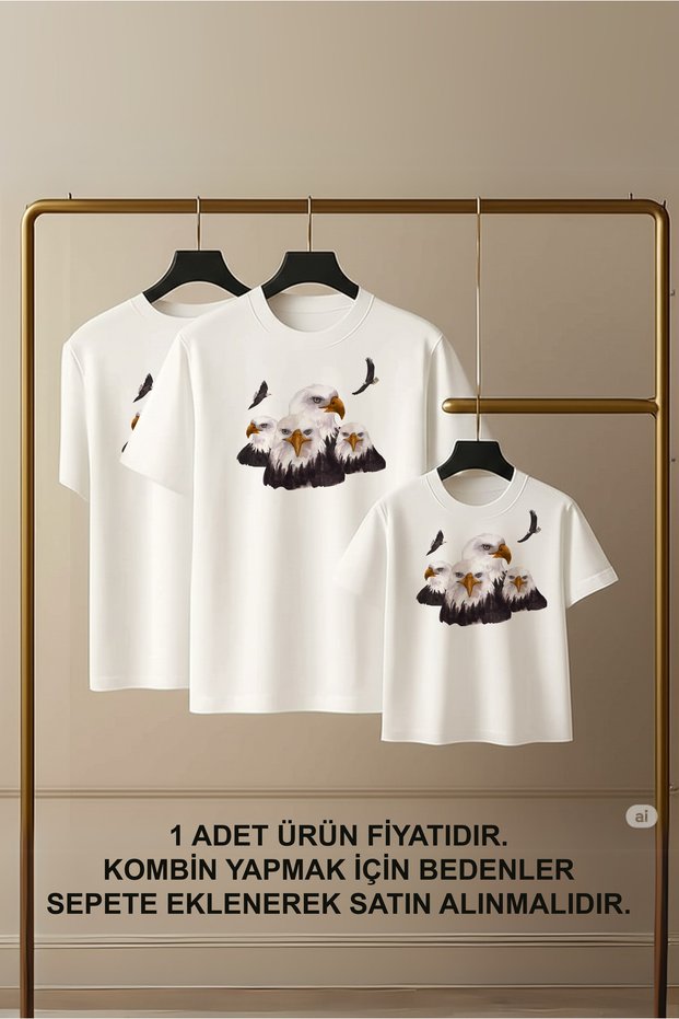 Eagle Family Combination T-Shirt/Sweatshirt - One Item Is the Price of One Piece