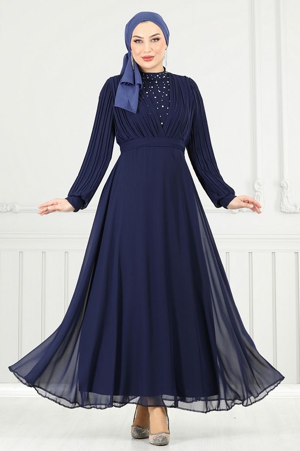Taşlı Şifon Abiye 0404ALG474 Laci - 1