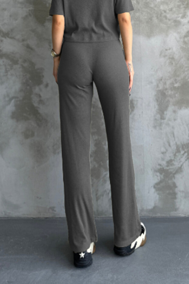 Kadın Şık İspanyol Paça Fitilli Alt - 3