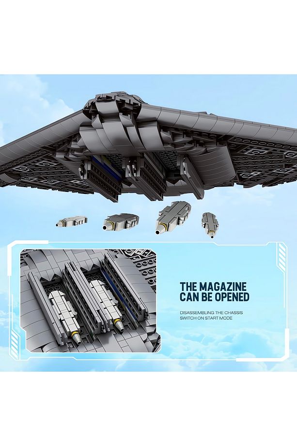 Us. Northrop B-2 Bombardıman Uçağı, Teknik Blok Yapı Kiti (1977 PARÇA) - 5