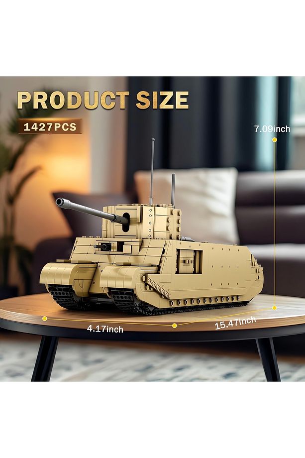 1/30 Tog Iı Tank, Teknik Blok Yapı Kiti (1427 PARÇA) - 2