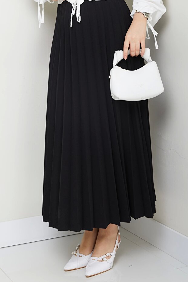 تنورة واسعة مطوي - 2