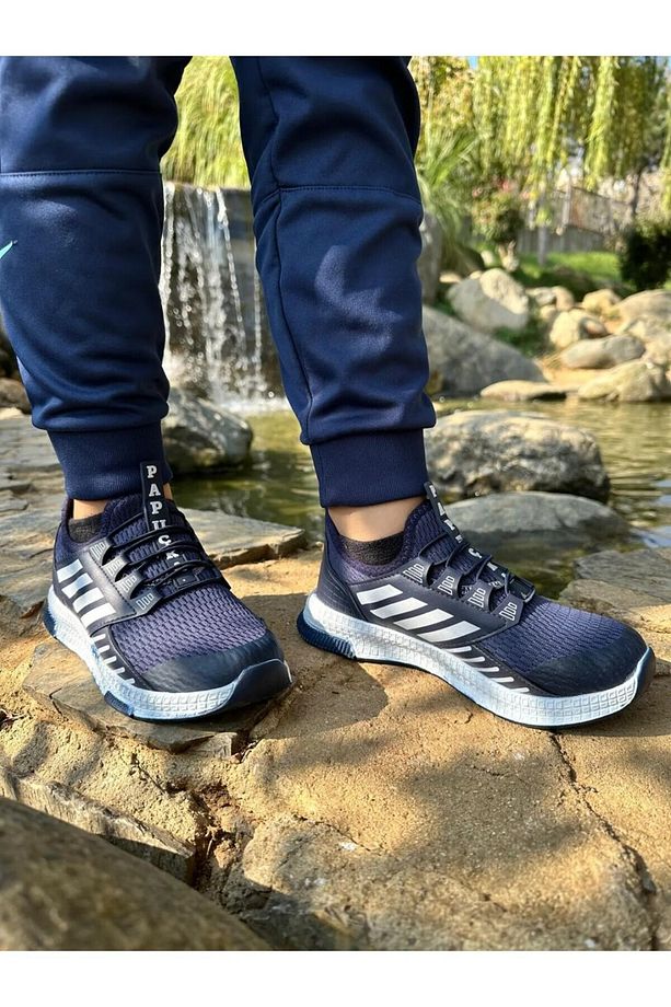 Fileli Yazlık Yürüyüş Ortopedik Rahat Hafif Taban Lastikli Çocuk Spor Ayakkabı Sneaker - 2