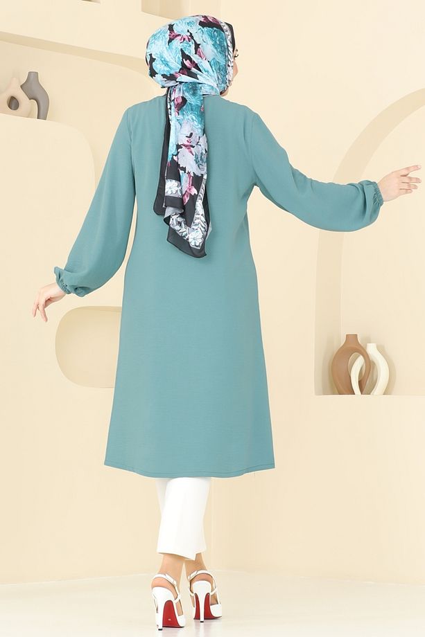 Cep Detaylı Tunik Kap 1250BM387 Mint - 4