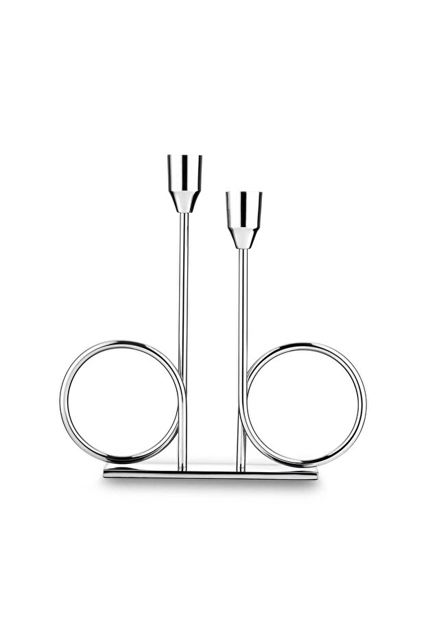 Alula Stand Şamdan Silver - 2