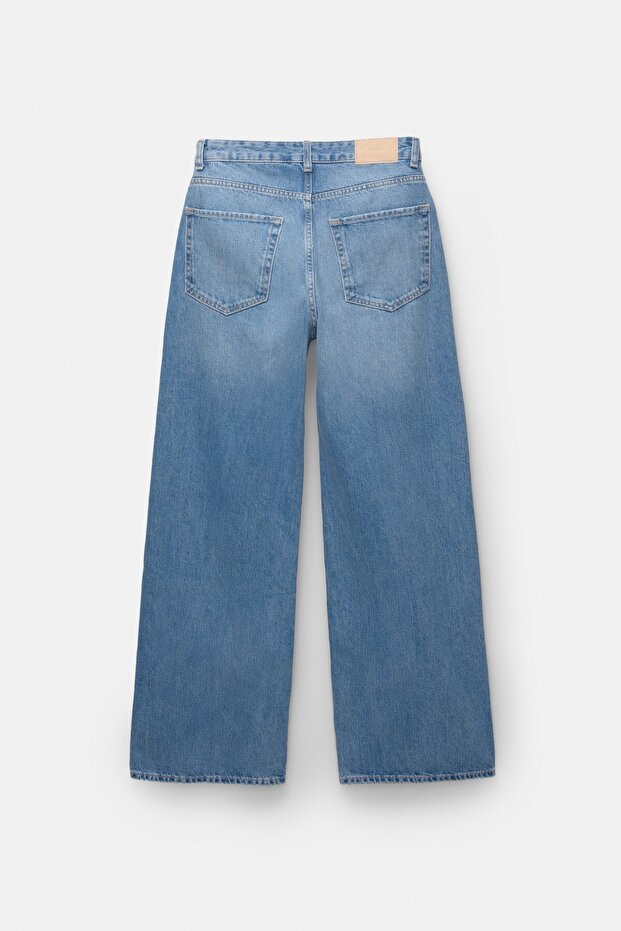 Orta bel baggy jean - 7