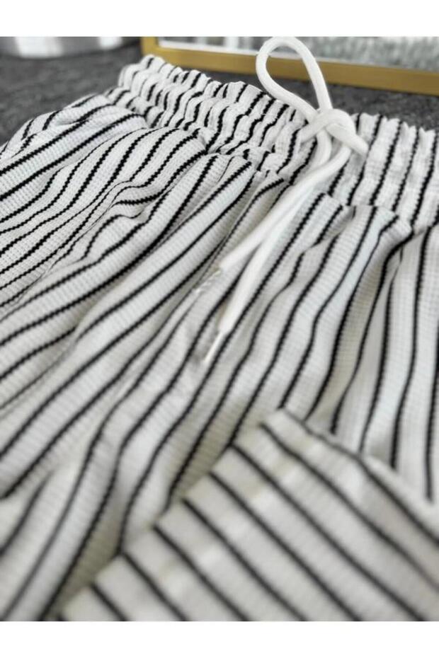 شورت كابري مخطط للرجال - 4