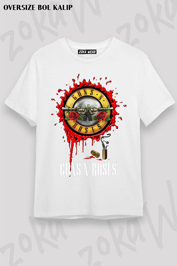 Guns N' Roses Rock Music V17 Printed Oversize T-Shirt Unisex