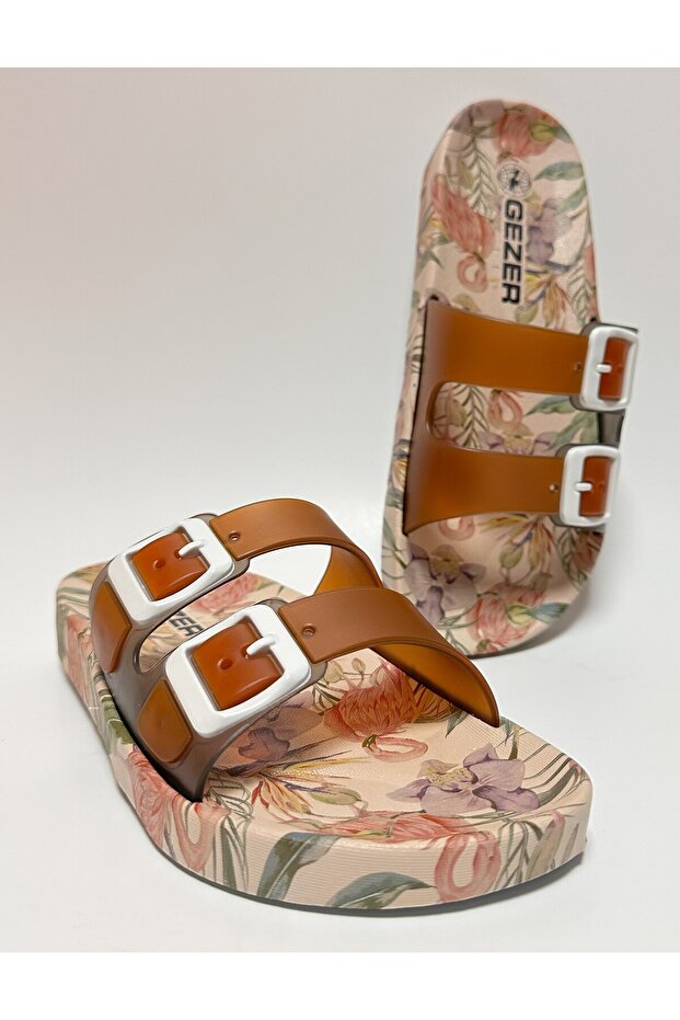 Нековзна анатомічна підошва, з подвійною стрічкою, без ремінця, унісекс, домашні та вуличні капці для гостей та вологих підлог. - 1