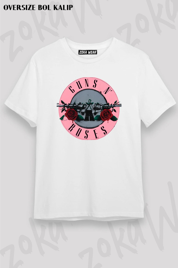 Guns N' Roses Rock Music V11 Printed Oversize T-Shirt Unisex