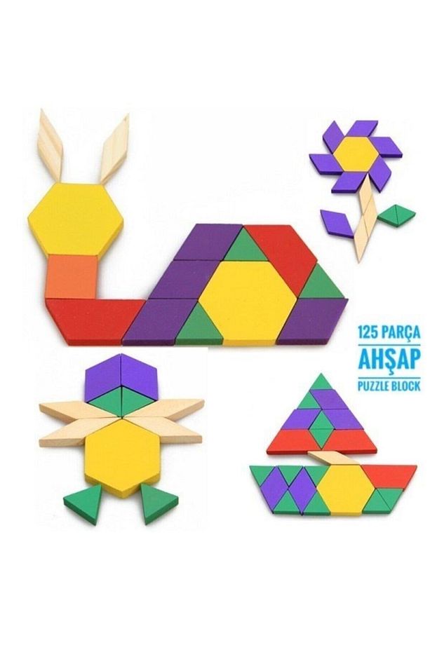 125 Parça Puzzle Tangram - 1