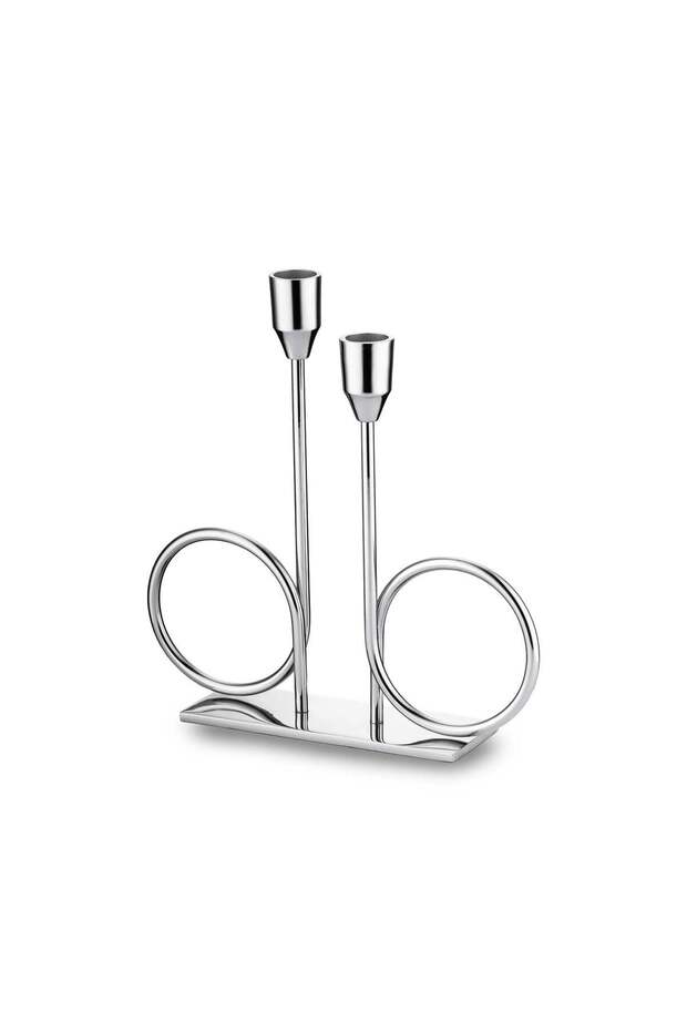 Alula Stand Şamdan Silver - 3