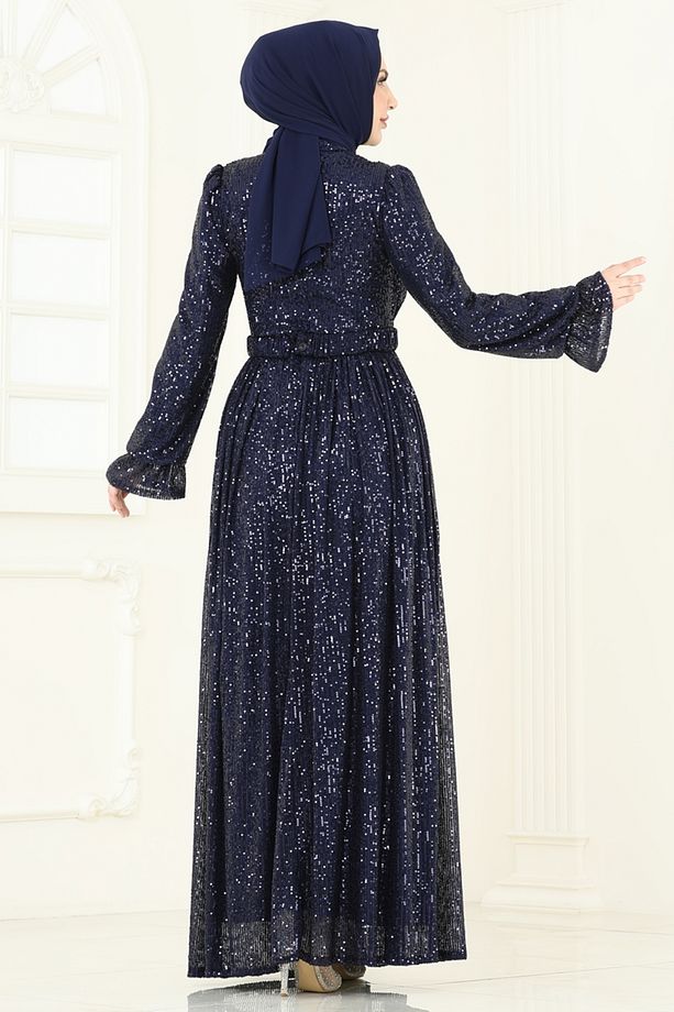 Pul Payet İşlemeli Abiye 5680EDF311 Laci - 4