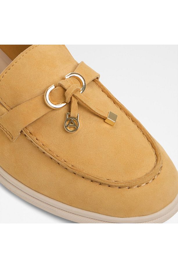 CRERAS-IN - Kadın Hakiki Deri Sarı Loafer & Mokasen - 7