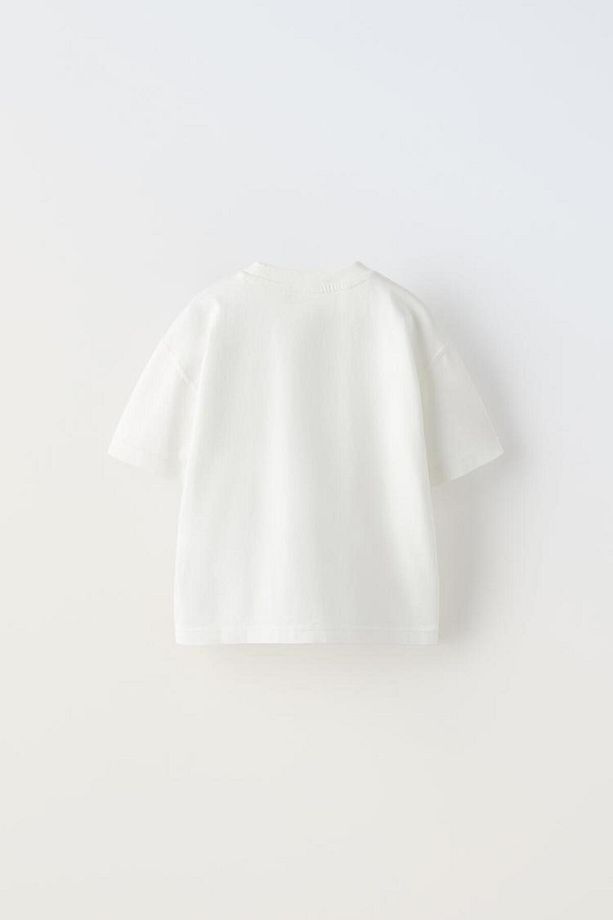 Sünger Bob Patrick I Am Happy Ön Baskılı Pamuk Beyaz Oversize T shirt - 3