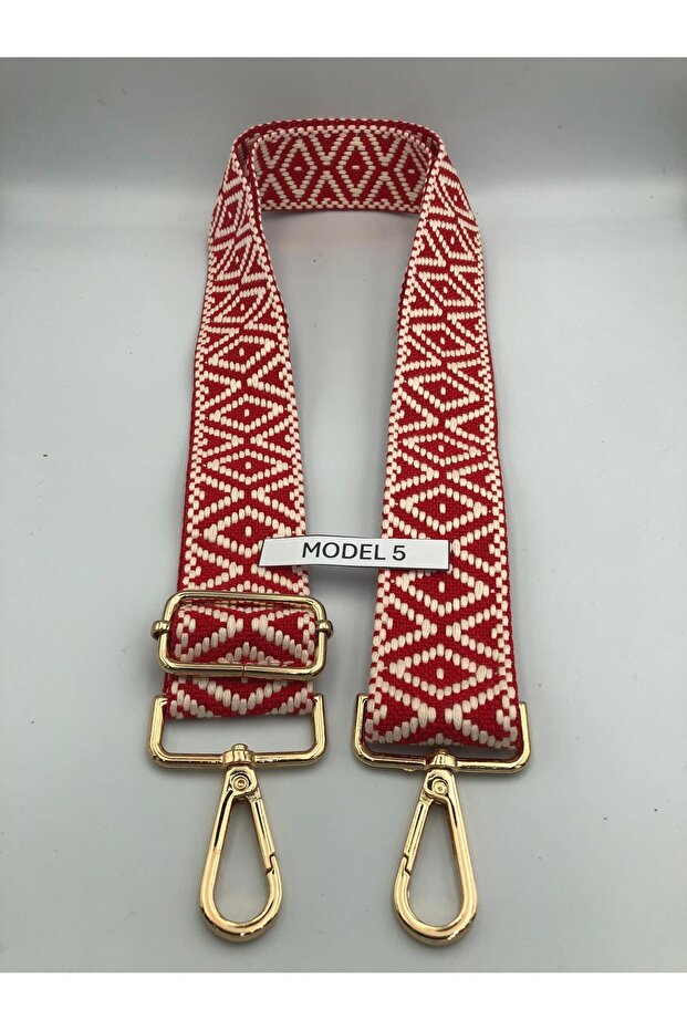 Desenli Çanta Sapı Dokuma Mango - 1