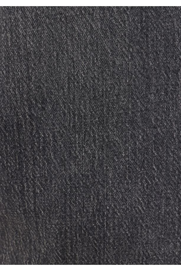 Regular Fit Orta Bel Düz Erkek Siyah Jean Şort - 7