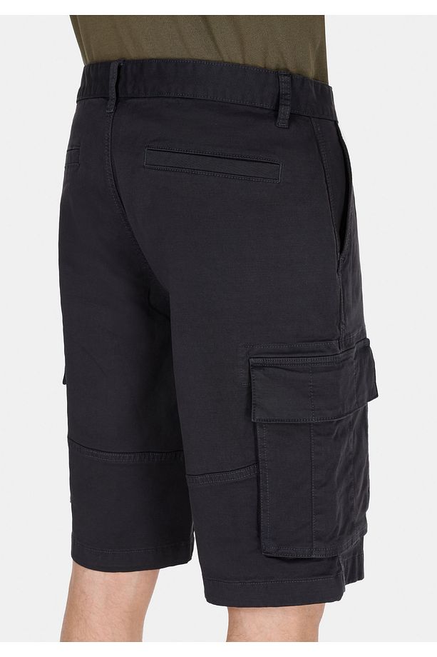 Regular Fit Orta Bel Düz Erkek Antrasit Şort - 5