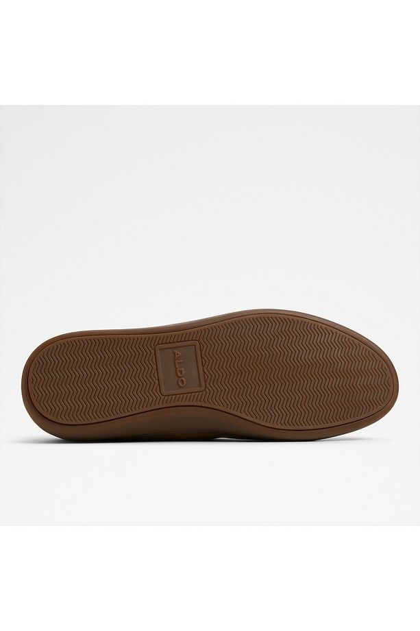 FINESPEC - Erkek Hakiki Deri Camel Düz Bağcıklı Modern Tasarımlı Spor Ayakkabı - 7