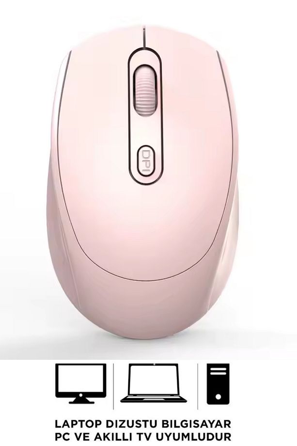 Kablosuz Zarif Tasarım Sessiz Click 2.4Ghz Tüm Cihazlarla Uyumlu Optik Mouse - 1