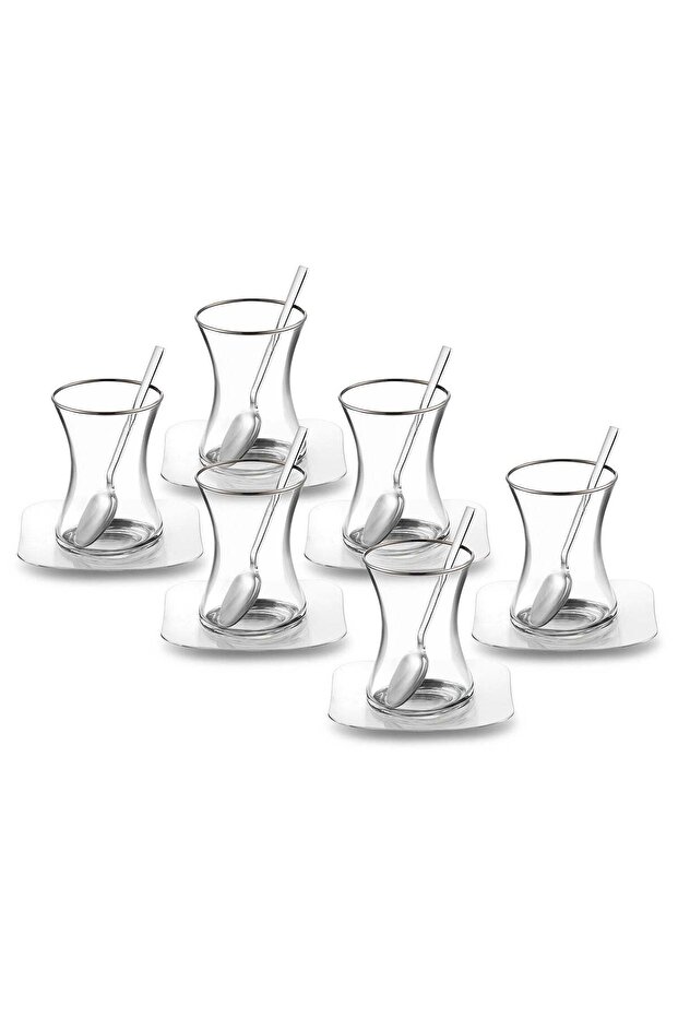 Jüpiter 18 Parça Çelik Çay Seti - 1