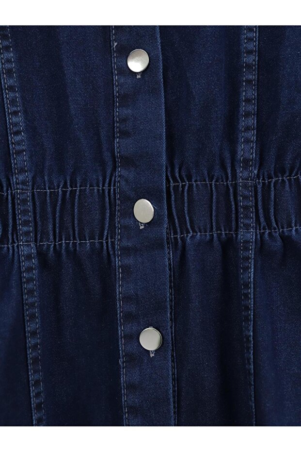 طقم جينز وسترة وبنطلون بأزرار مع خصر مطاطي - 3