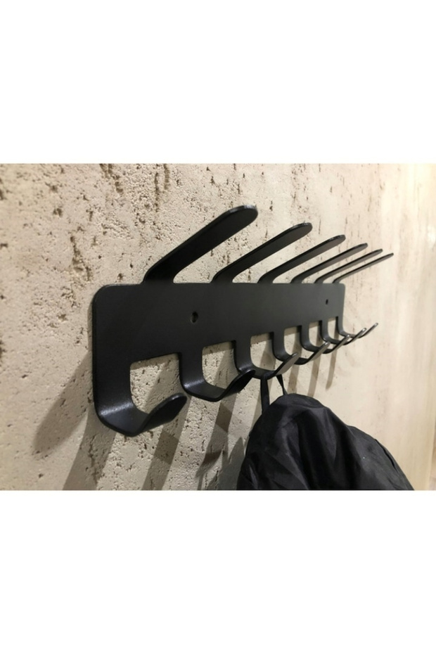 VarioShop® clothes hanger, with 17 hooks, modern design, easy assembly, made of hard metal - 4