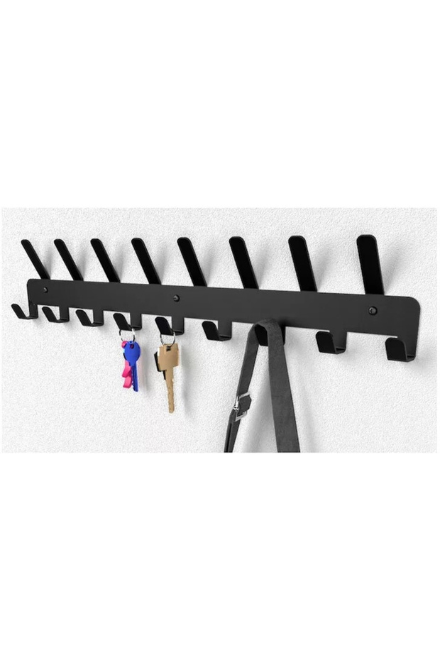 VarioShop® clothes hanger, with 17 hooks, modern design, easy assembly, made of hard metal - 3