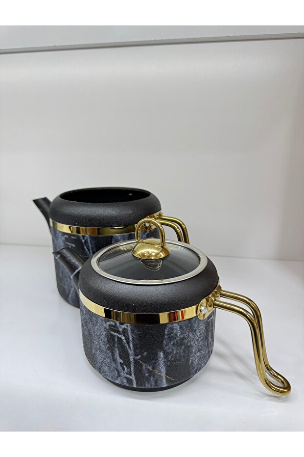 Siyah Renk Granit Çaydanlık - 2