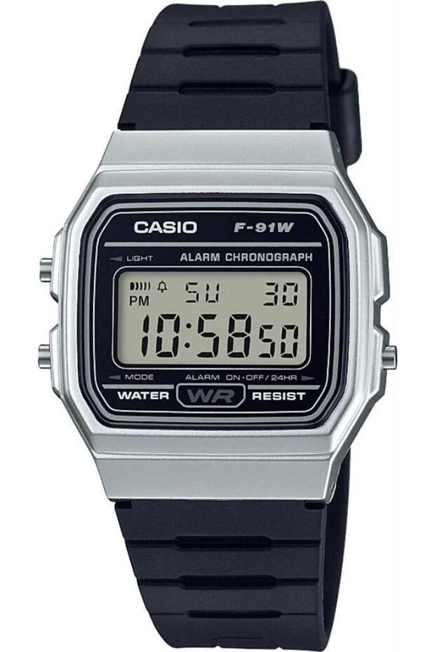 F-91WM-7ADF Retro Plastik Dijital Erkek Kol Saati - 1