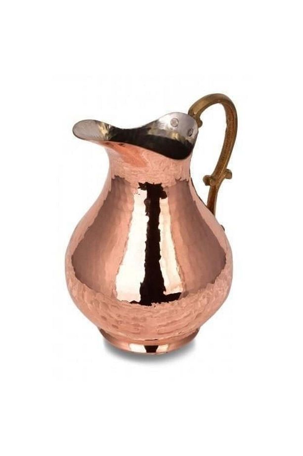 Pınar Sürahi 2000 Ml El Dövme Kırmızı Bakır Sürahi - 2
