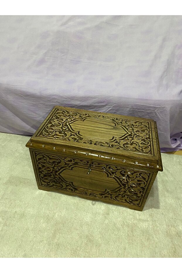 çeyiz oymalı sandık - 8