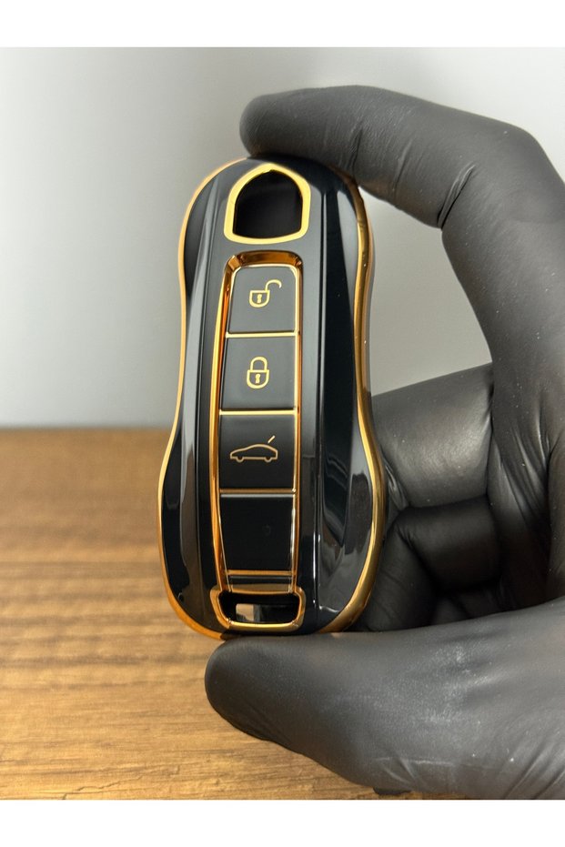 Porsche Panamera -Macan-Cayenne New Model 2017 3 Button Silicone Key Protection Case Black Color