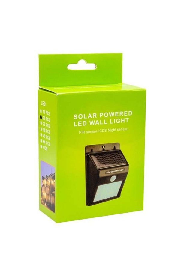 Pm-4528 Solar Sensörlü Duvar Tipi 20 Ledli Beyaz Led Aplik - 3