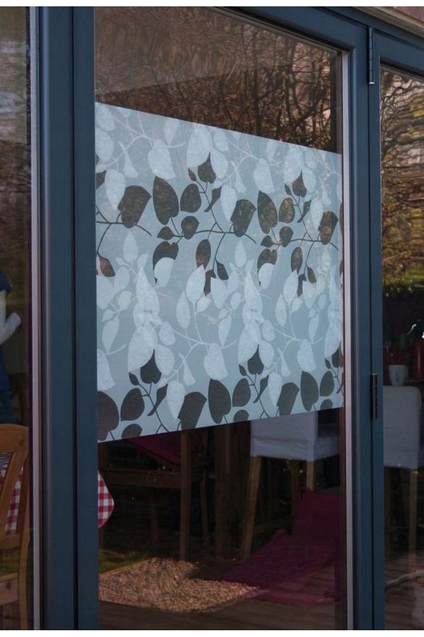 189-0018 Premium Yaprak Desenli Statik Cam Folyo ( 45 cm x 1 mt ) - 6