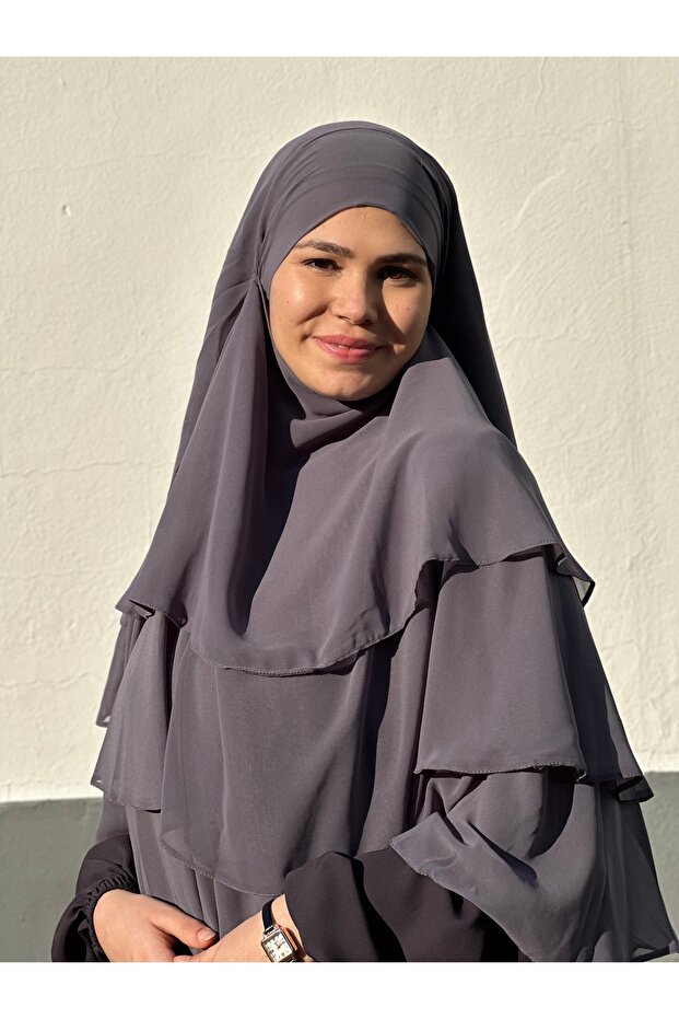 İthal şifon sufle oval 3 katlı - 1