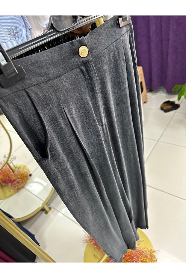 NEPTÜN İPEK CUPRA HAVUÇ PANTOLON - 2