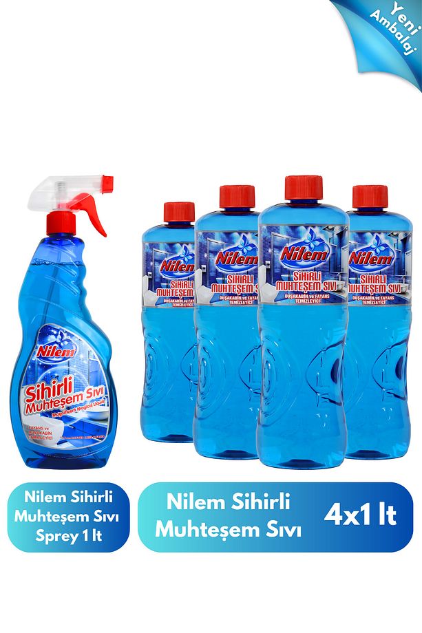 Sihirli Muhteşem Sıvı Sprey 1 lt + 4 Yedek 1 lt - 1