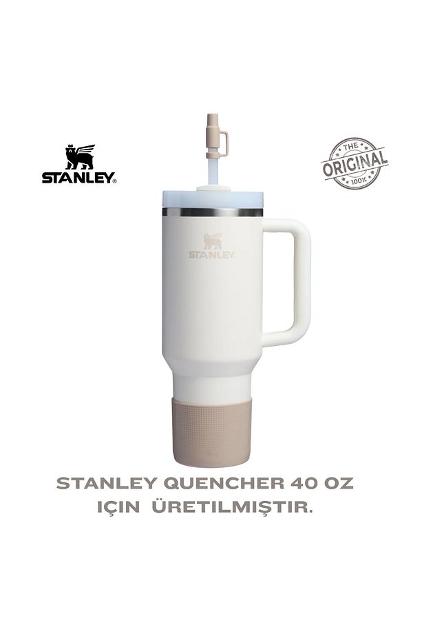 Quencher Orijinal 1,18 Litre (40 oz) Termos ile Uyumlu Koruma Seti (Taban Kılıfı + Pipet Kapağı) - 2
