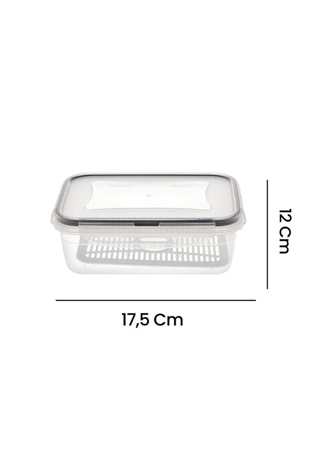 Fresh Box Rectangular Compartment Storage Container - 800 ml - 3